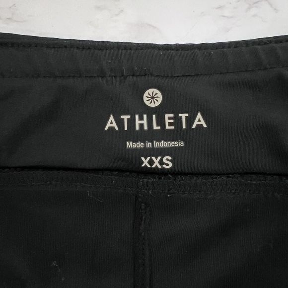 Athleta Women’s XXS Pulse 2 in 1 Black Stretch Running Shorts Athletic Gym - Picture 4 of 16
